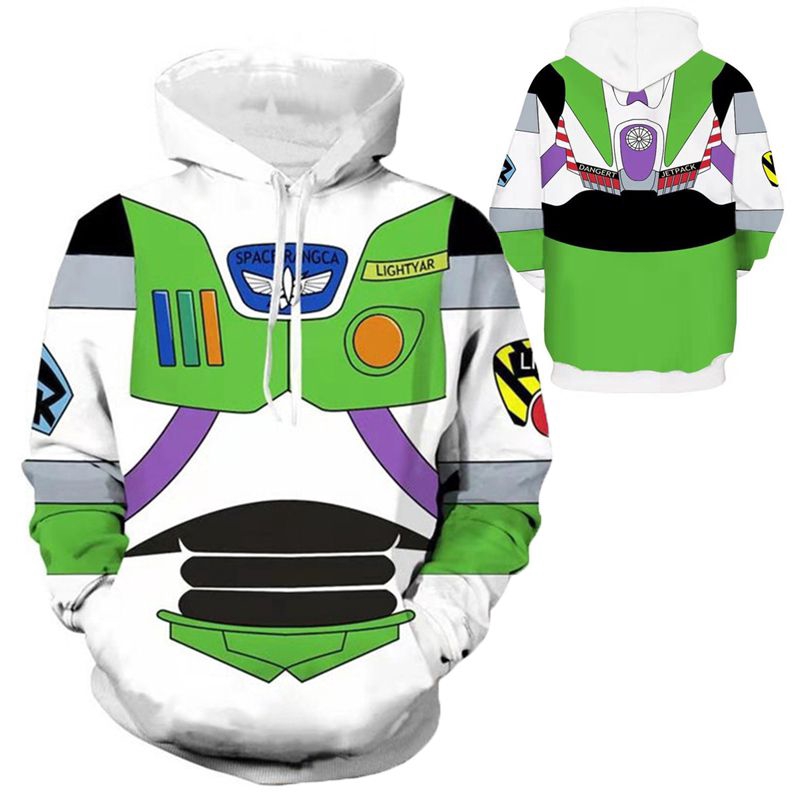 Toy Story Buzz Lightyear 3D Print Hoodie Sweatshirt Cosplay Costume