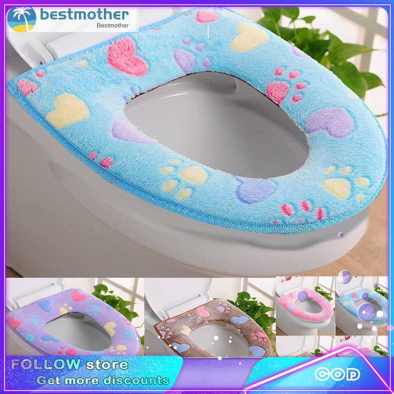 beatmother Bathroom Seats Warmer Toilet Seat Cloth Closestool Washable