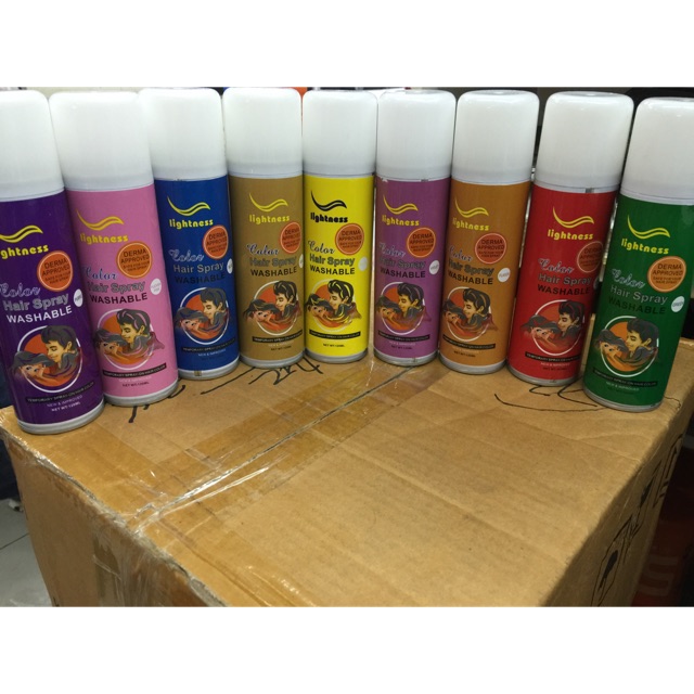 Hair color spray assorted color hair spray washable Shopee Philippines