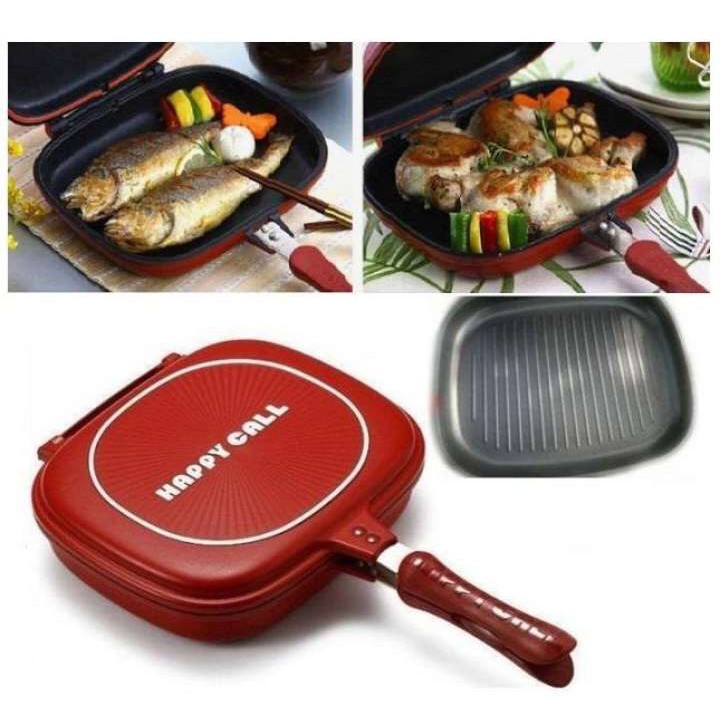HAPPY_CALL DOUBLE SIDED GRILL/FRYING PAN (made in Korea