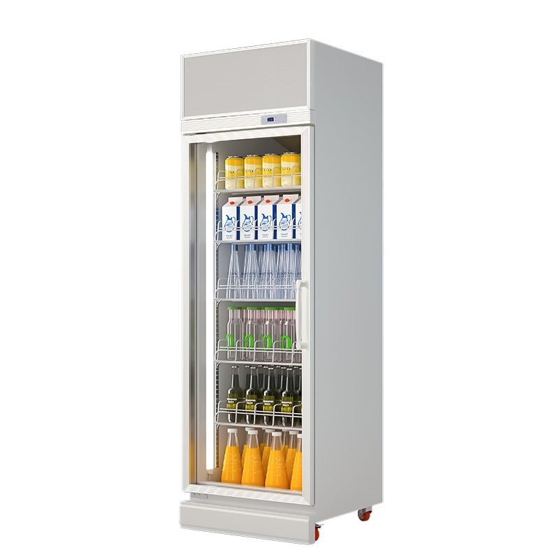 personalized drink display glass mini fridge single door refrigerator