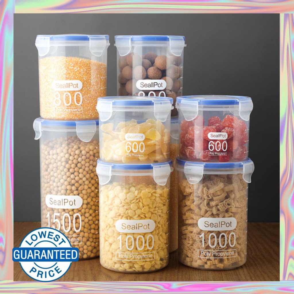 HighQuality Kitchen Sealed Dry Food Storage Jar Grains Flour Cereals
