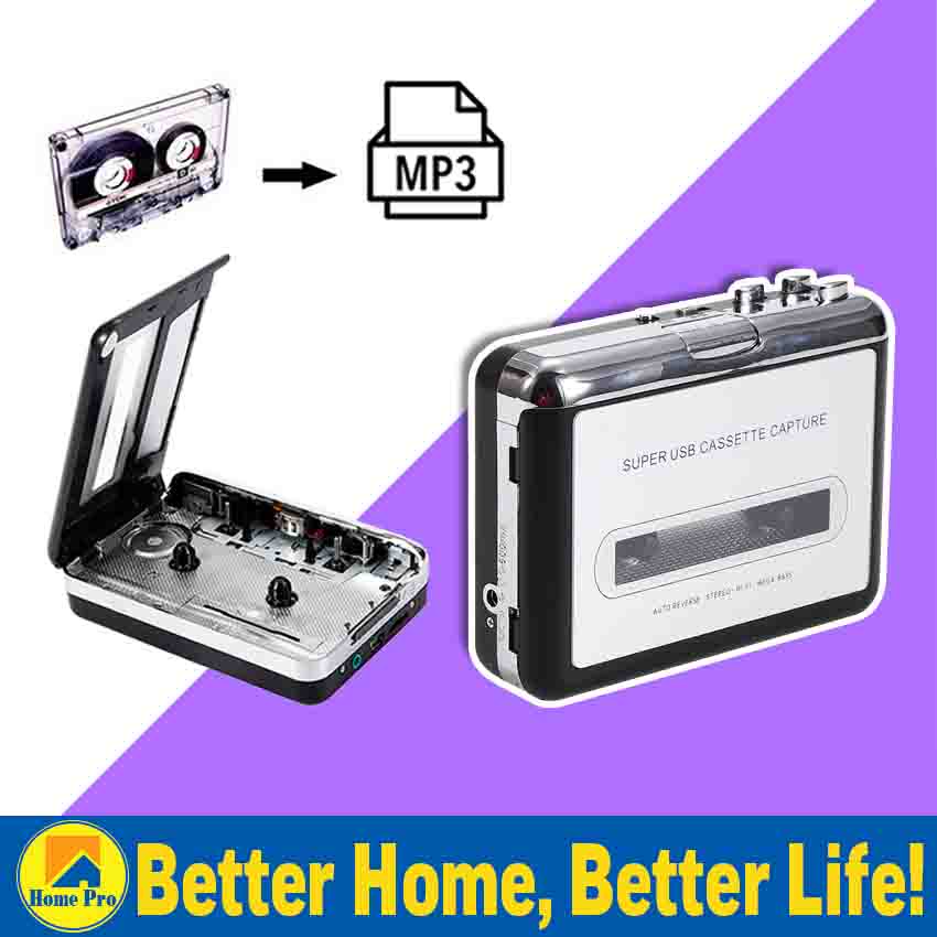 Cassette MP3 Converter Capture Audio Music Player Convert Music on Tape