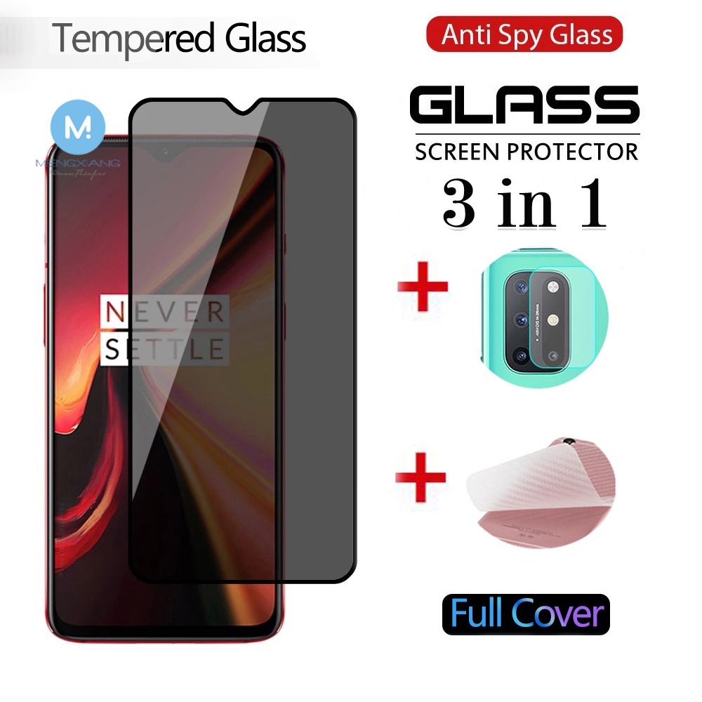 3in1 AntiSpy Tempered Glass Realme 10 9 9i 8 7i 7 C21Y C25Y C33 C30S