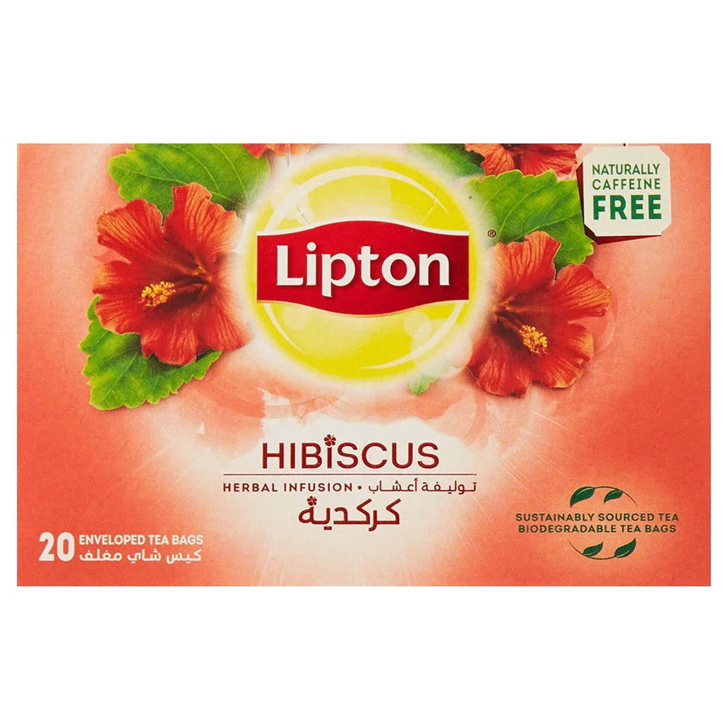 LIPTON Herbal Infusion Tea Hibiscus 20 Teabags Shopee Philippines