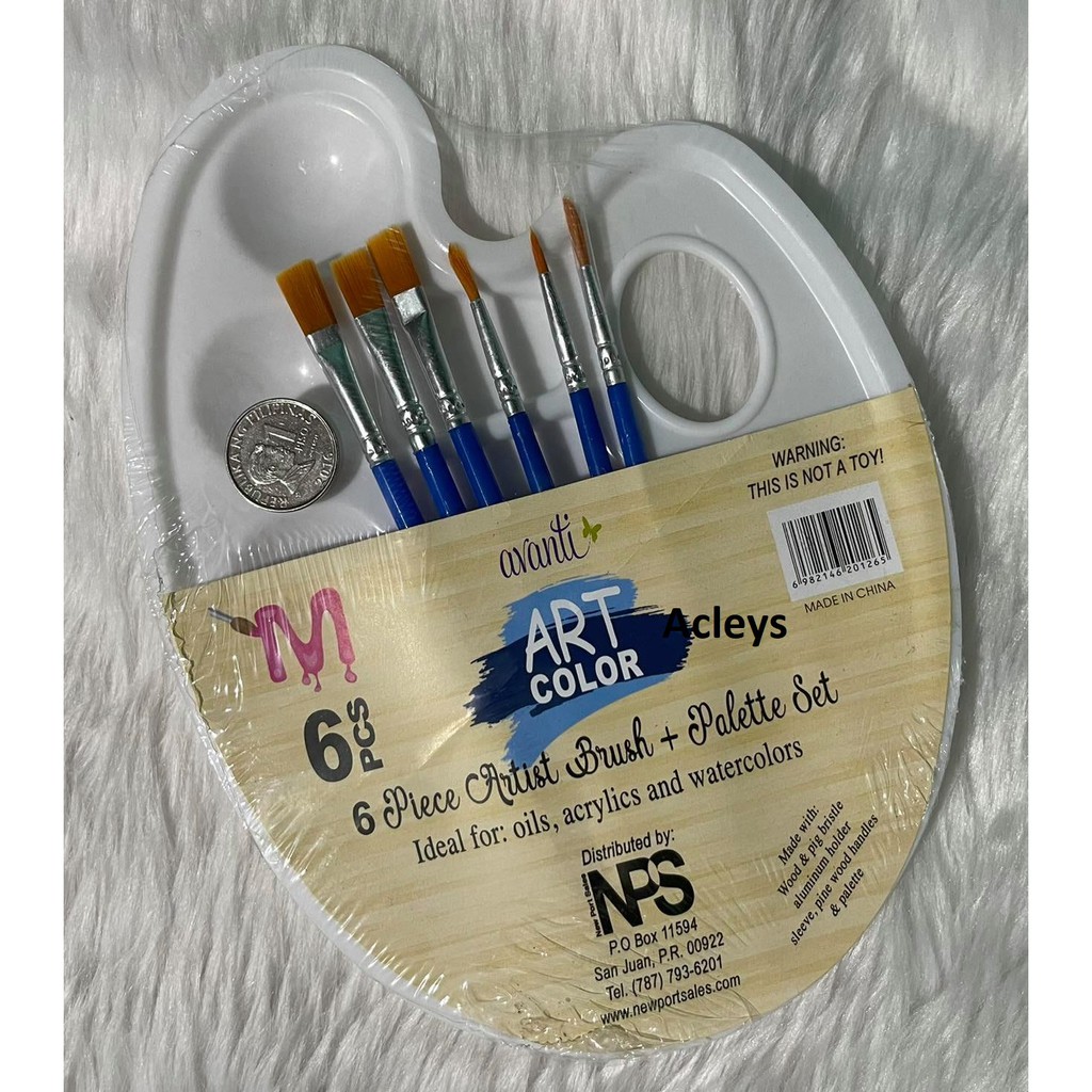 Paint brush Artist Brush 3 in 1 Flat Brush Pointed Brush 6 in 1
