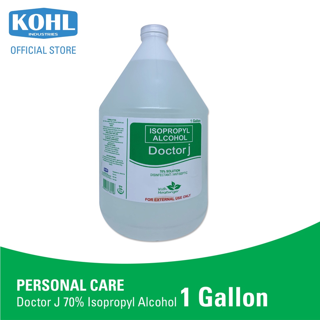 Kohl Industries Corp Doctor J 70 Isopropyl Alcohol 1 Gallon Shopee