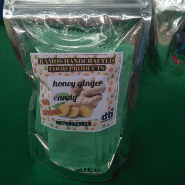 honey ginger candy no sugar 10 pcs chewycandy gingercandy COD Shopee