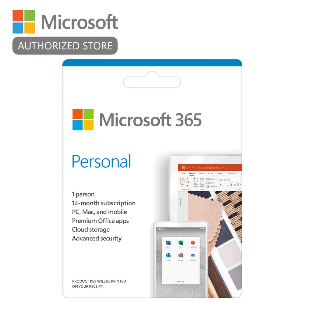 Microsoft 365 Personal (formerly Office 365) Mac OS/Windows OS for 1