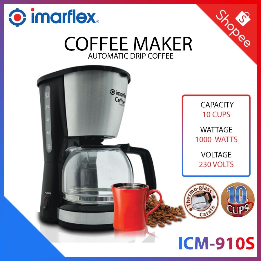 Imarflex ICM910S Coffee Maker 10 CUPS Shopee Philippines