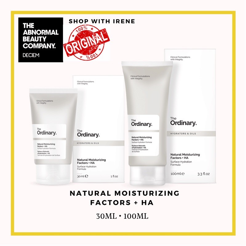 The Ordinary Natural Moisturizing Factors + HA (30ML,100ML) Shopee