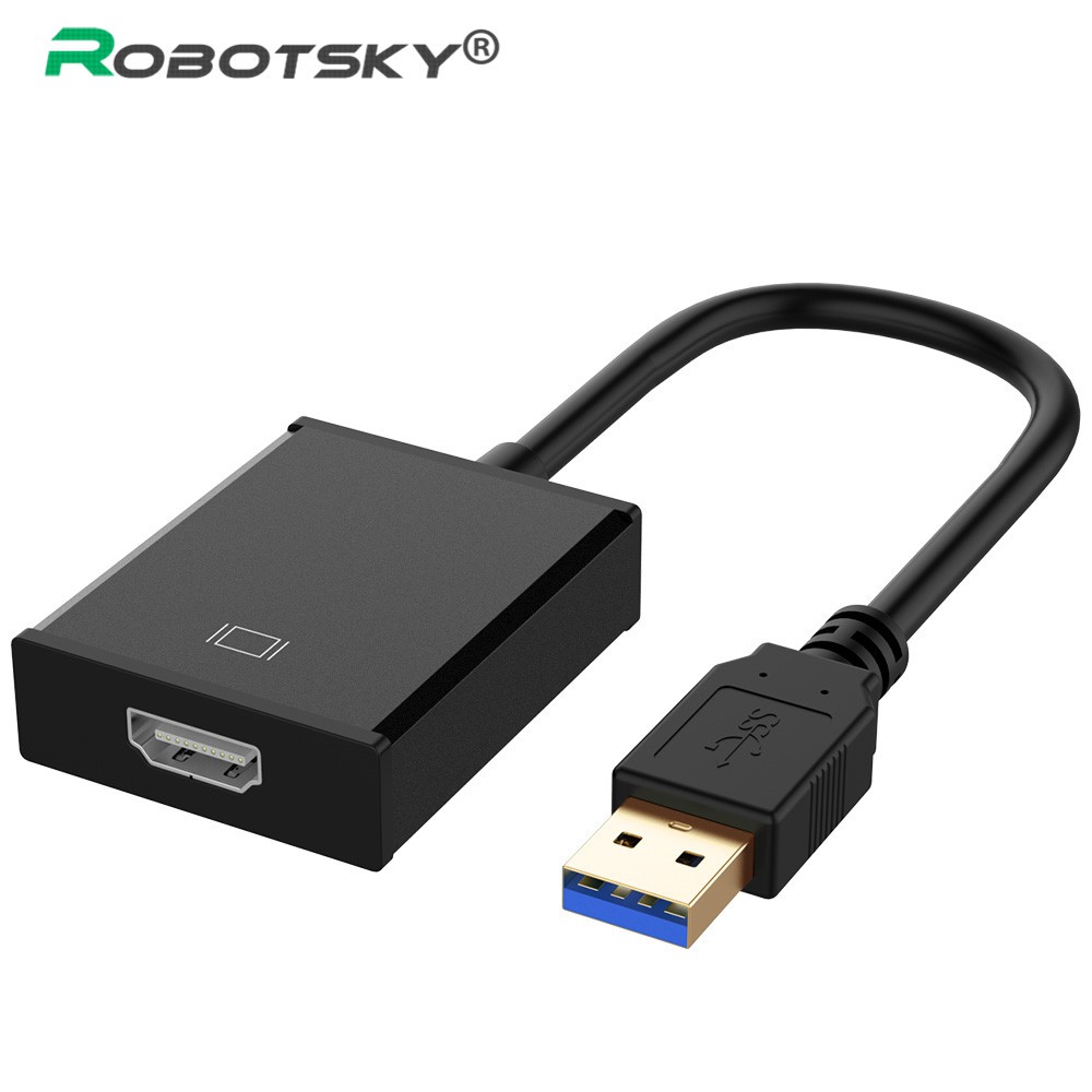 ROBOTSKY 1080P USB 3.0 to HDMI Adapter External Video Card