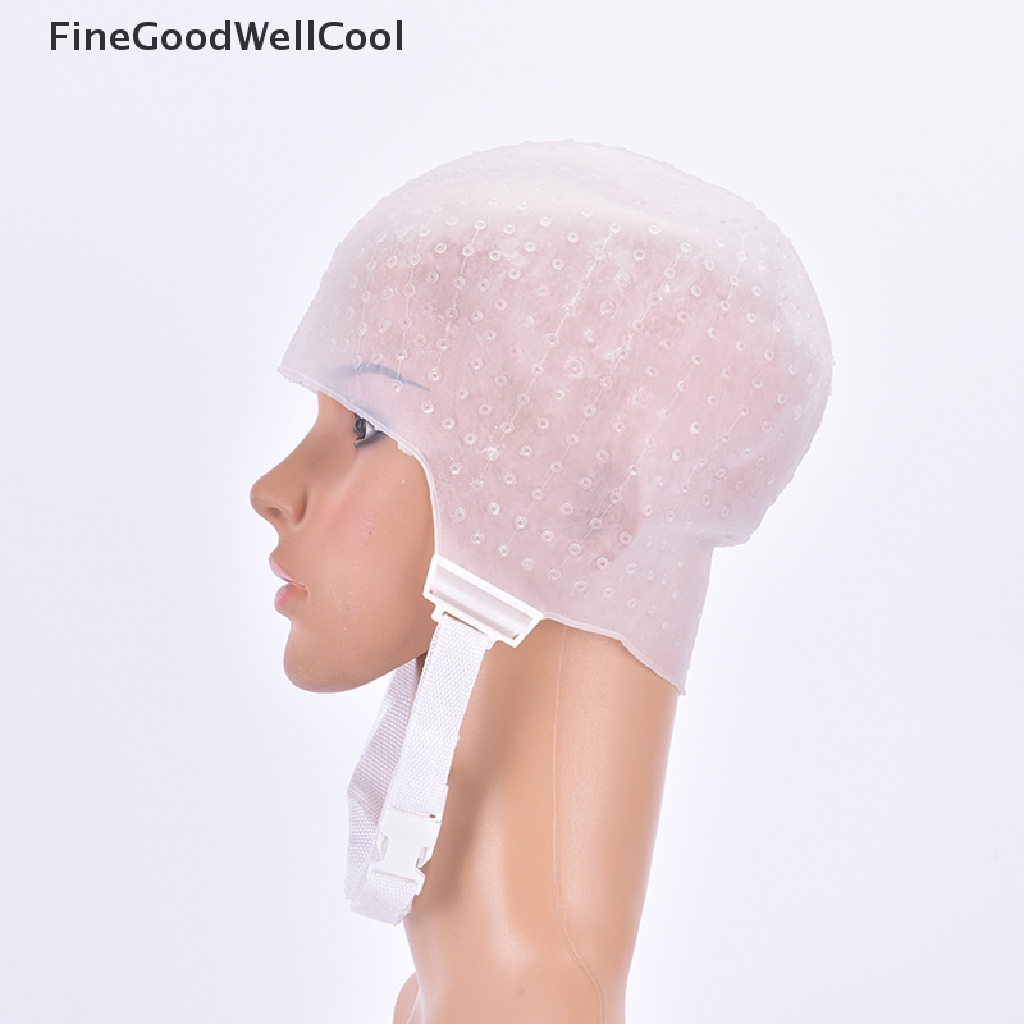 FWPH Silicone Hair Highlights Cap With Reusable Hair Coloring Cap Hair Dye Hat Fad Shopee