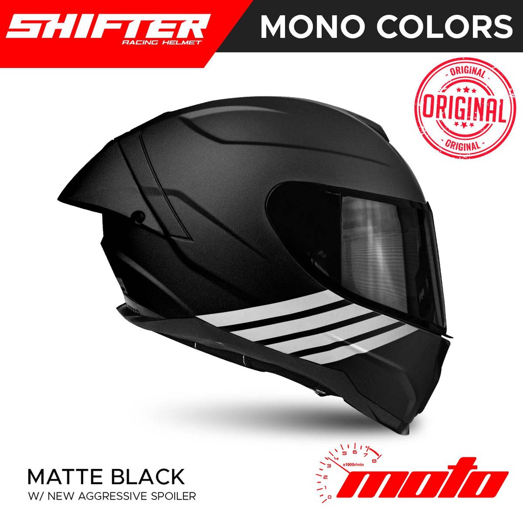 MOTO SHIFTER R2 Mono Colors Full Face Dual Visor Shopee Philippines