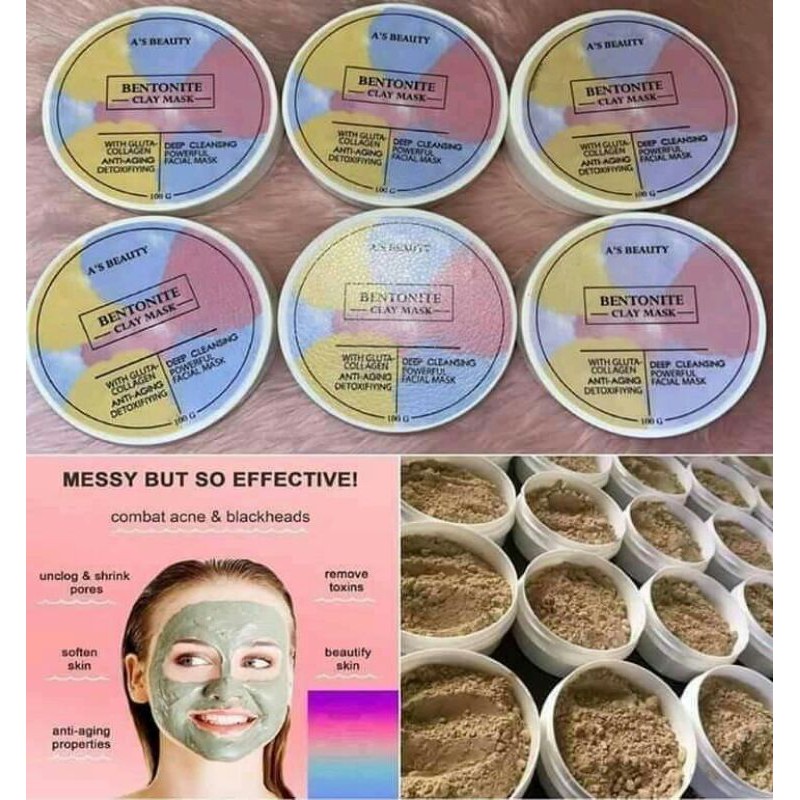 BENTONITE CLAY MASK 100gram Shopee Philippines