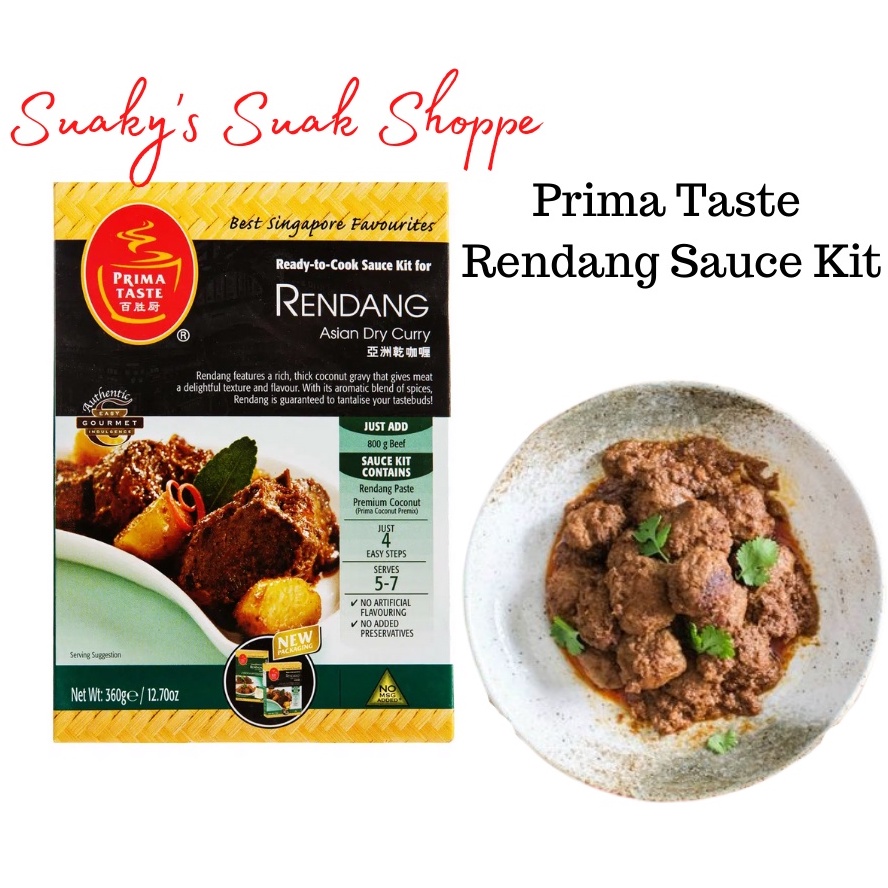 Prima Taste Rendang Sauce Kit 360g (Singapore) Shopee Philippines
