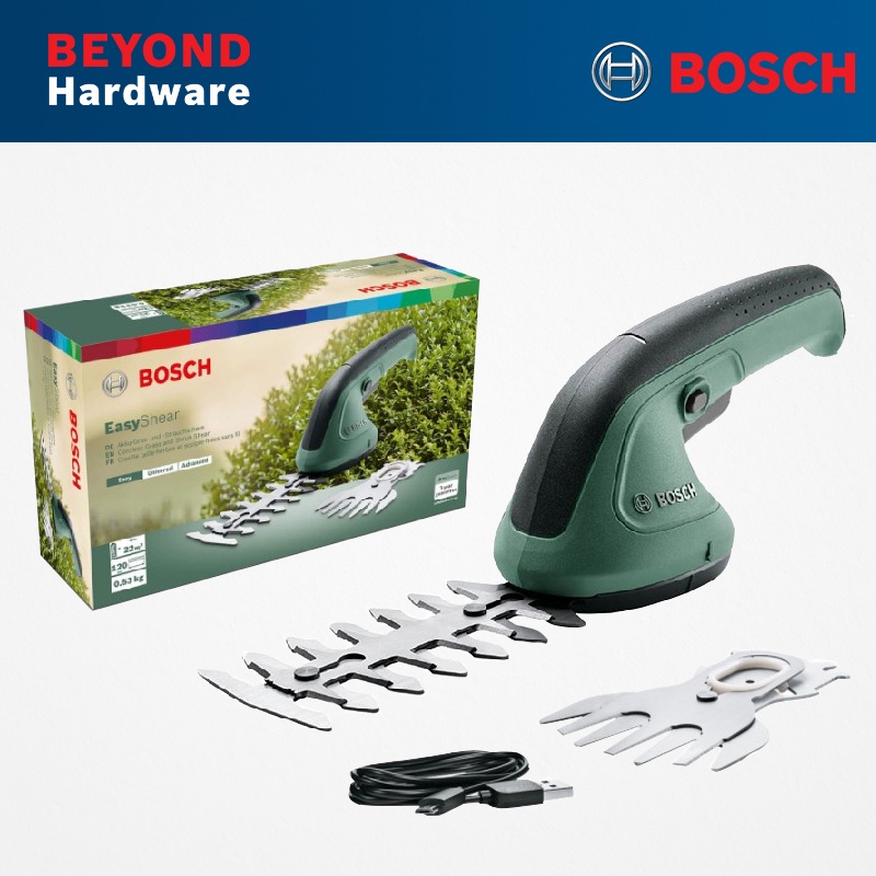 BOSCH EasyShear Cordless Grass and Shrub Cutter - 0600833300 | Shopee