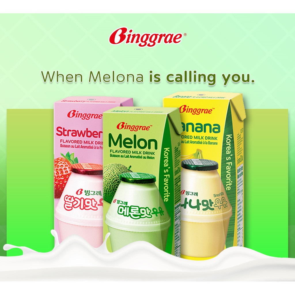 Binggrae Korean Flavored Milk (200ml) Shopee Philippines