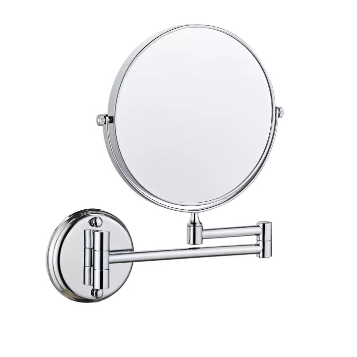 Round Extending 8 inches Mirror Cosmetic Wall Mounted Make Up Mirror