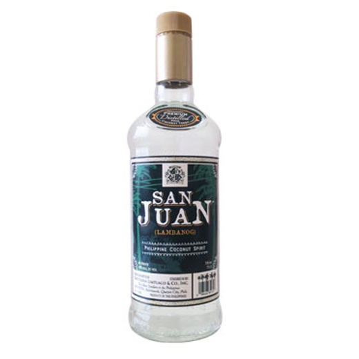 San Juan Lambanog (Philippine Coconut Spirit) 750ml. Shopee Philippines