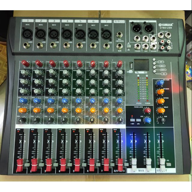 MIXER YAMAHA 8 CHANNELMIC/LINE MIXER CT80USB Shopee
