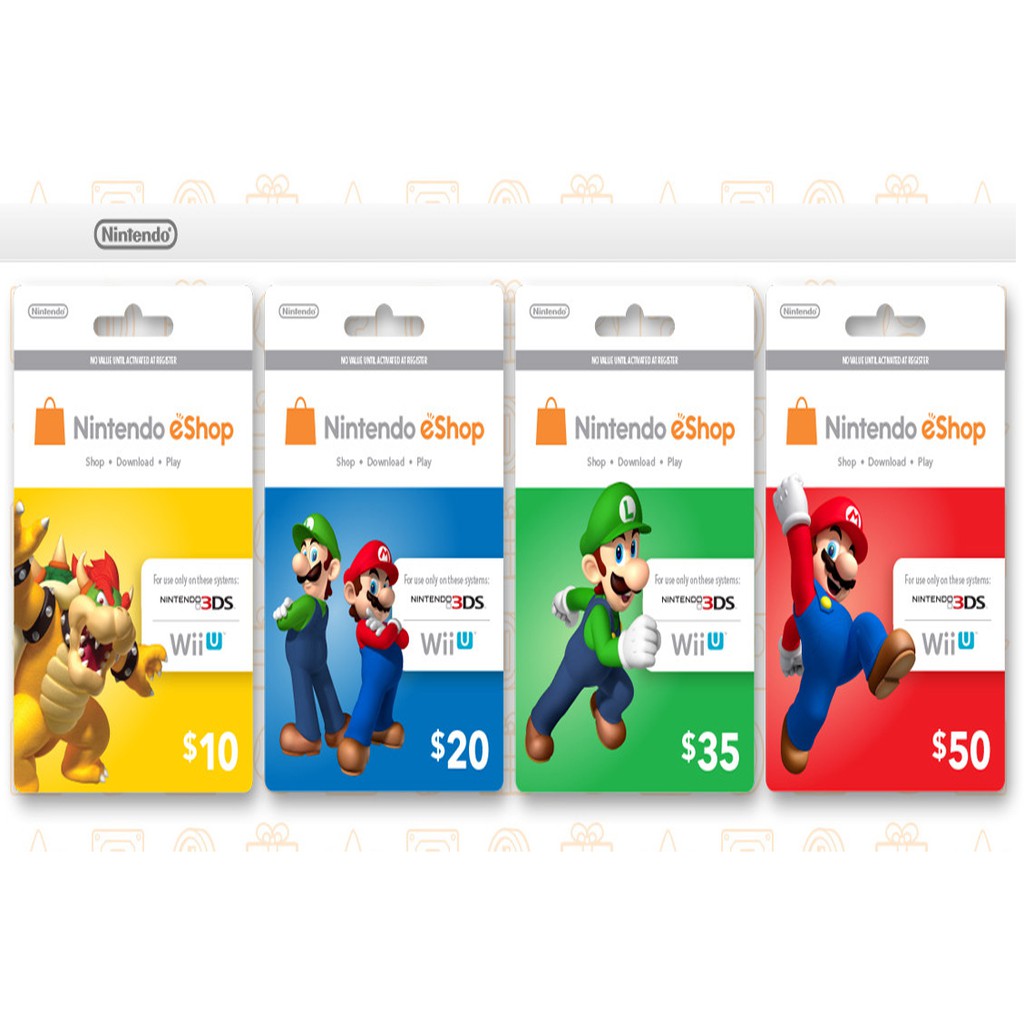 Nintendo Digital Card Codes (US) Shopee Philippines