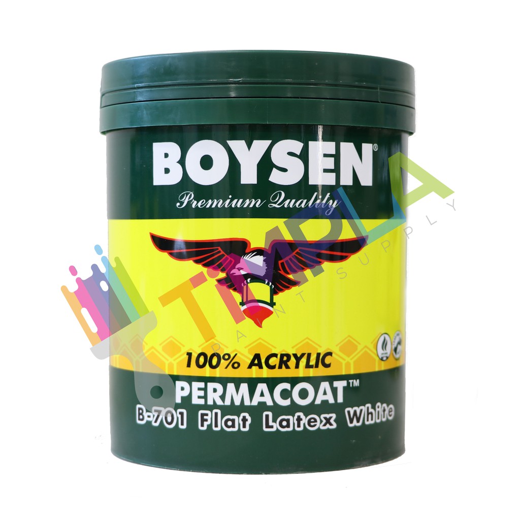 BOYSEN Permacoat B701 Flat Latex [WHITE] 16L Shopee Philippines