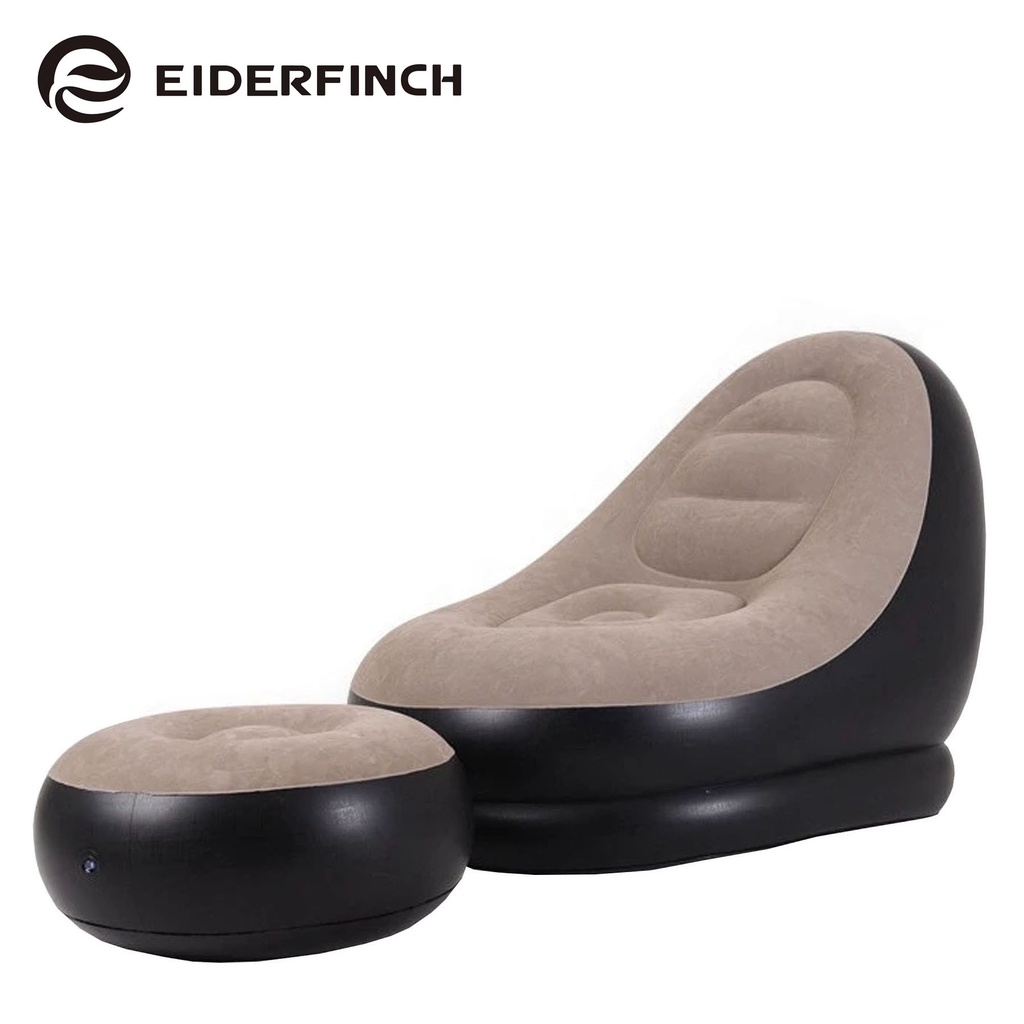 Eiderfinch Yt125 Inflatable Air Sofa With Foot Rest Cushion Lounge Chair Shopee Philippines
