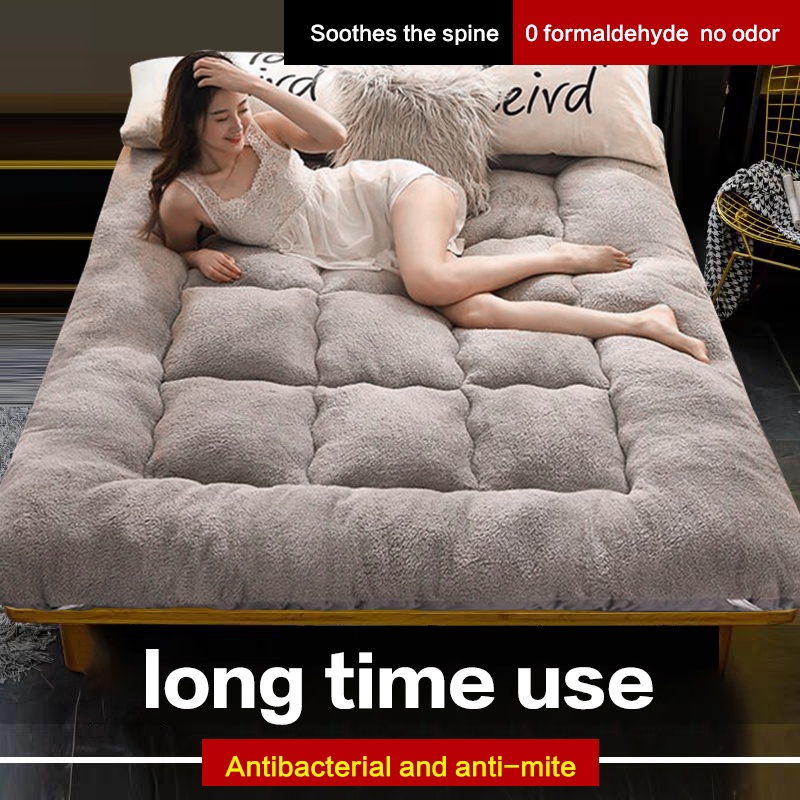 1.8m*2m Mattress Cover Foldable Mattress 10cm Single Bed Foam Folding