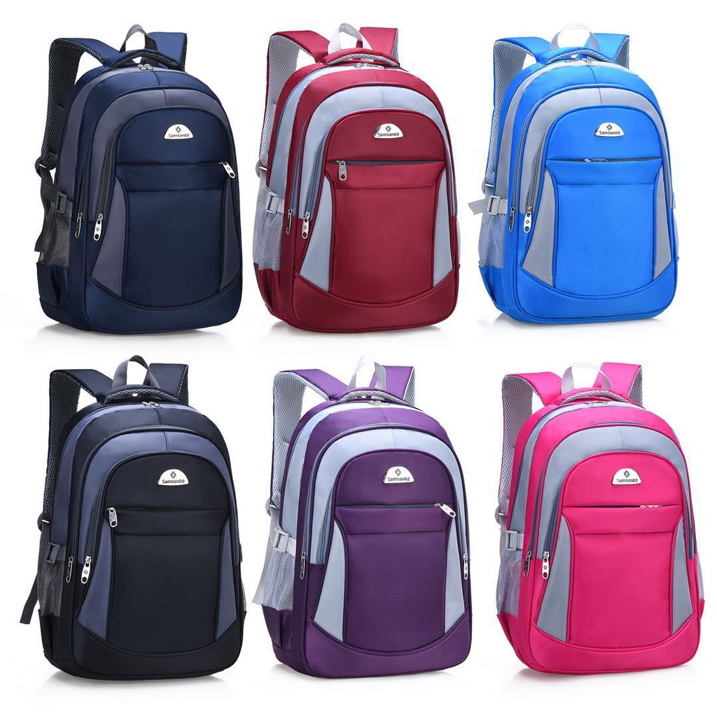 B.S COD Samsonite bag 17inch Fashion Backpack Shopee Philippines