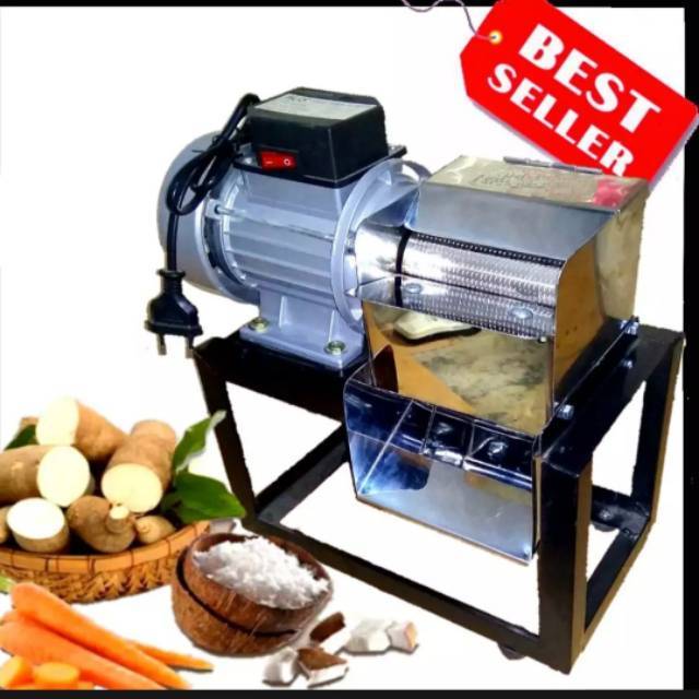 Electric Coconut Grated Machine Square Funnel, Sturdy Caskong Grated