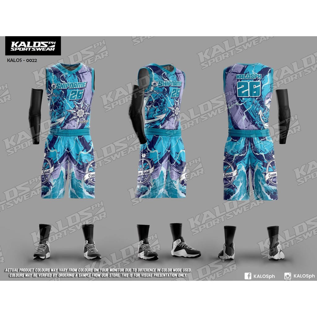 0022 SEAFARER MARINE SEAMAN DESIGN BASKETBALL JERSEY SET SANDO AND