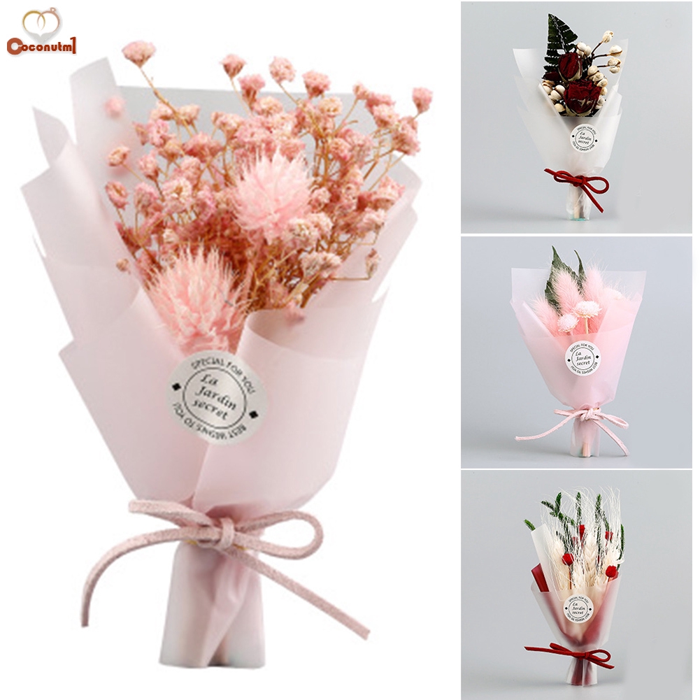 Mini Dried Flowers For Cupcakes / Mini Bouquet Of Dried Flowers Set Of