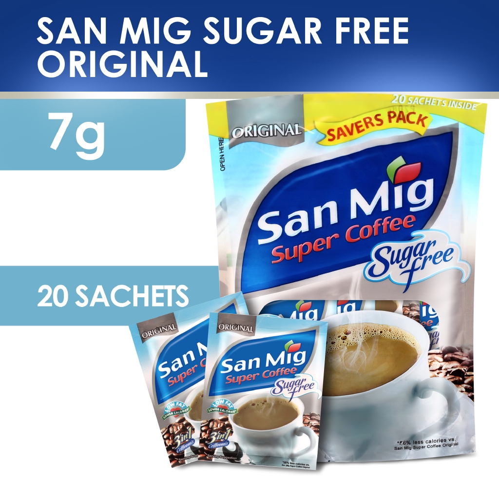 San Mig Super Coffee Orig SugarFree 20s (7g) Shopee Philippines
