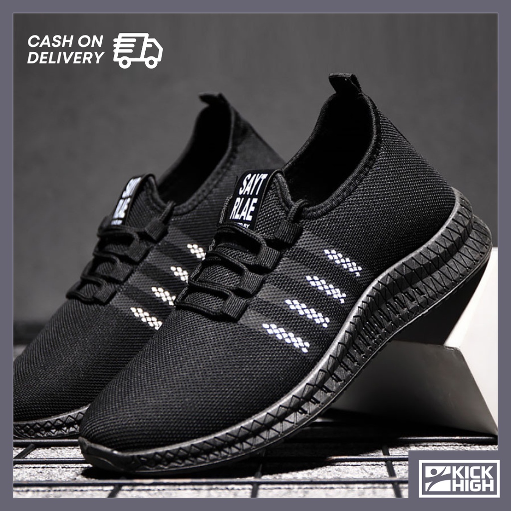 Kick High PH Black Rubber Shoes for Men Fashion Sneakers RW1 Shopee