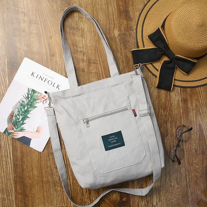 No.1 korean design canvas bag 2 handle katsa bag Shopee Philippines
