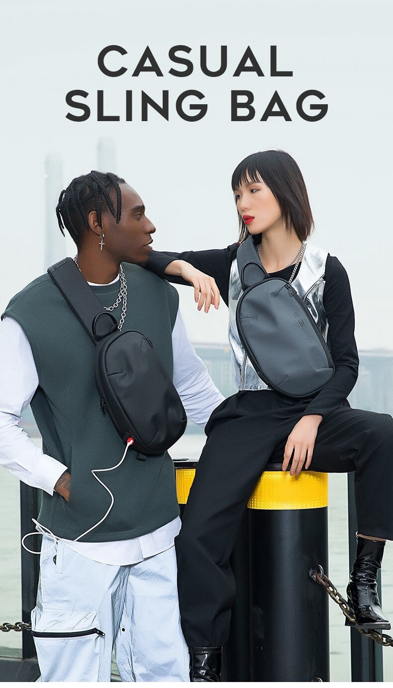 7306 BANGE Premium Quality Bag Crossbody Bag Anti Theft YKK Zipper