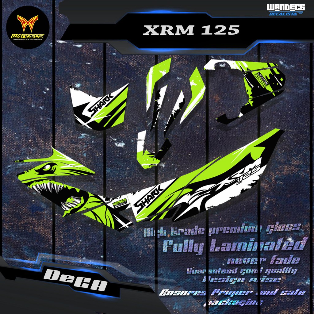 XRM 125 Decals Shark Concept Shopee Philippines