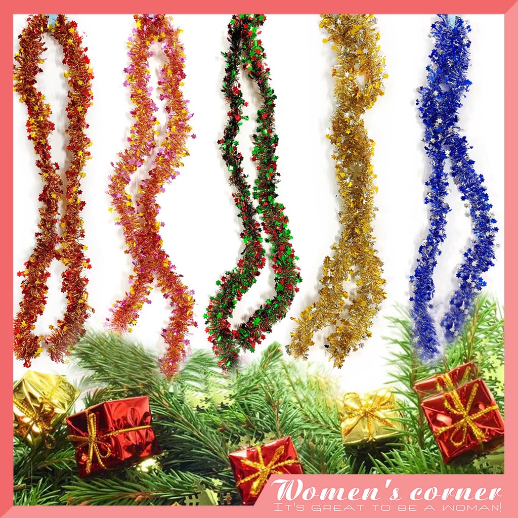 WM 1.6M christmas garland/Tinsel Garlands/decor/ribbon/prop,christmas