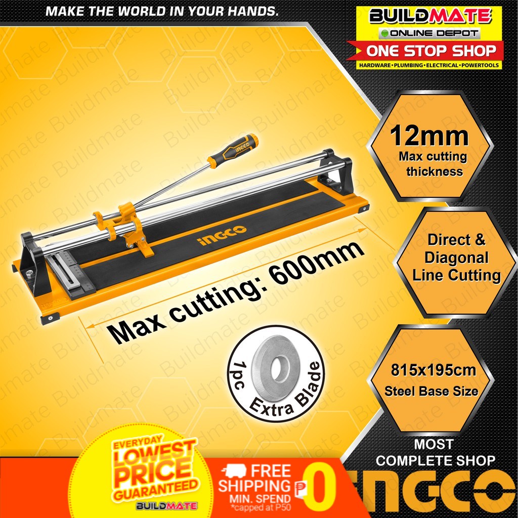 INGCO Manual Tile Cutter 600mm HTC04600 •BUILDMATE• IHT Shopee