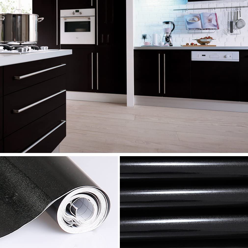 Wallpaper 5m x40cm Vinyl Contact Paper for Kitchen Door Cover