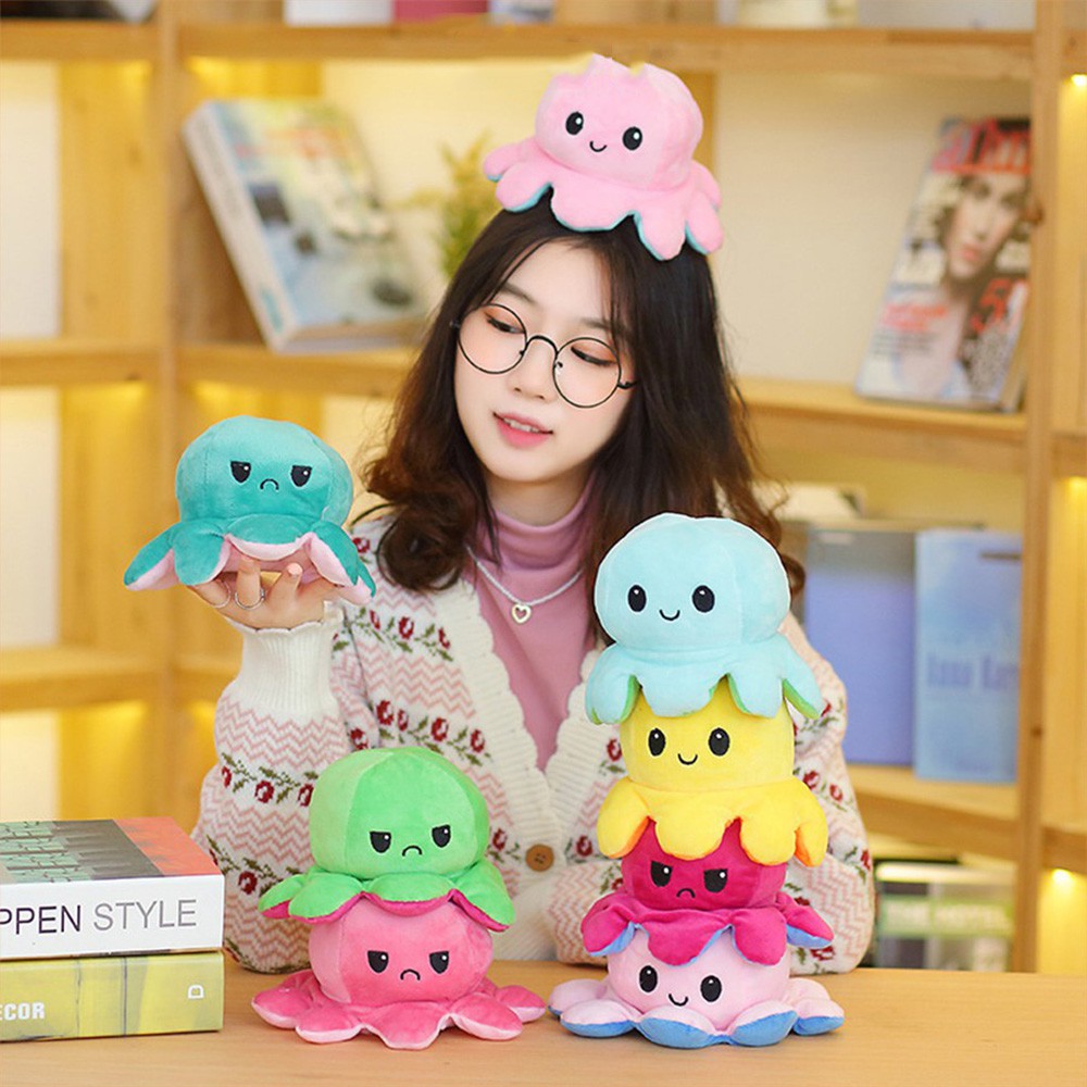 REVERSIBLE BIPOLAR TEETURTLE OCTOPUS TOY PLUSH TEETURTLE