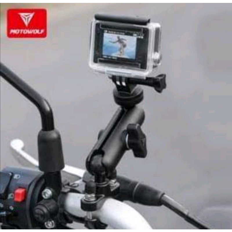 Motowolf Motorcycle Camera Bracket Dashcam Shopee Philippines