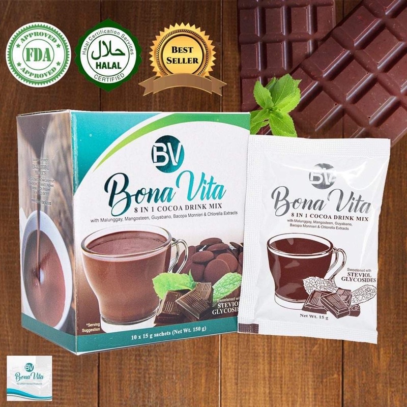 1 Box Bona Vita Slimming Coffee (10x15g sachet) I Reduce Cholesterol I