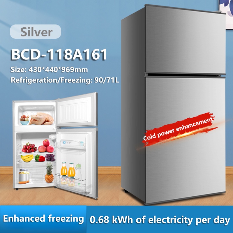New Smart Refrigerator, New Two Door Refrigerator, 161L/5.68Cu ft. Large Capacity Refrigerator