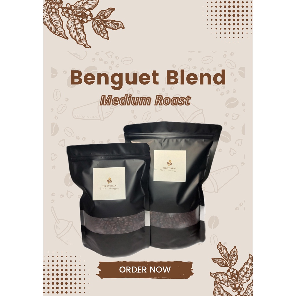 BENGUET BLEND Medium Roast PREMIUM BAGUIO COFFEE Beans & Grounds
