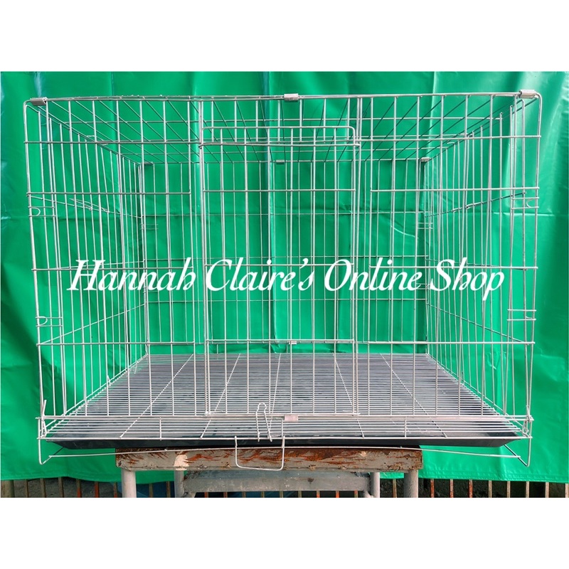 Collapsible/Foldable Dog Cage Size XXXL Galvanized Pooptray Included Good Quality Shopee
