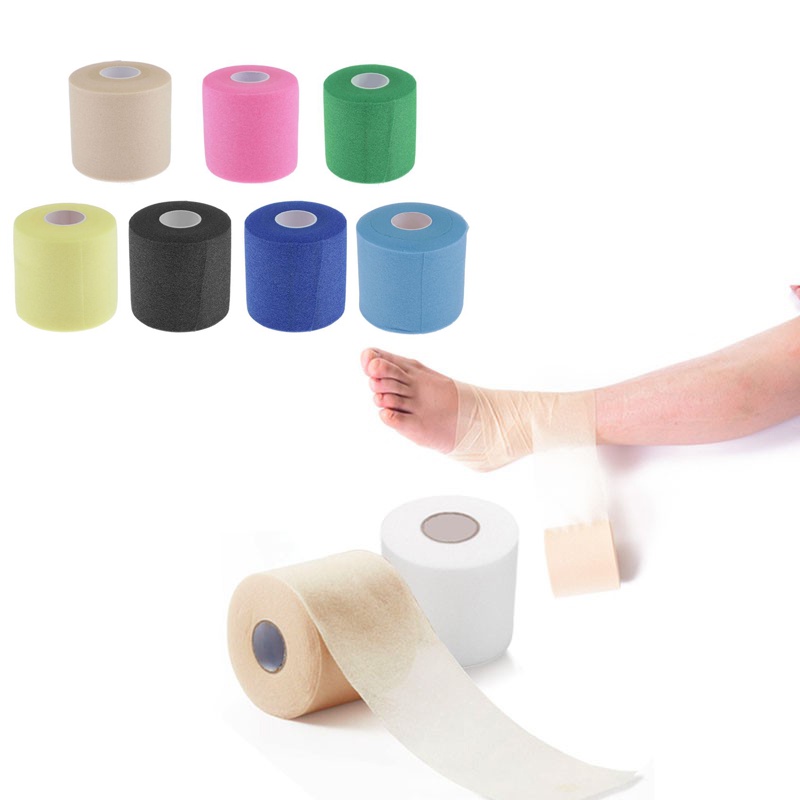 27M*7CM PreWrap for Athletic Tape/Taping/Head/Hair Bands Physio Therapy Wrap Soft Underwrap