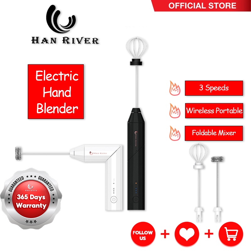 HAN RIVER Hand Mixer HRDDQ07 Mixer / Electric Mini Milk Frother