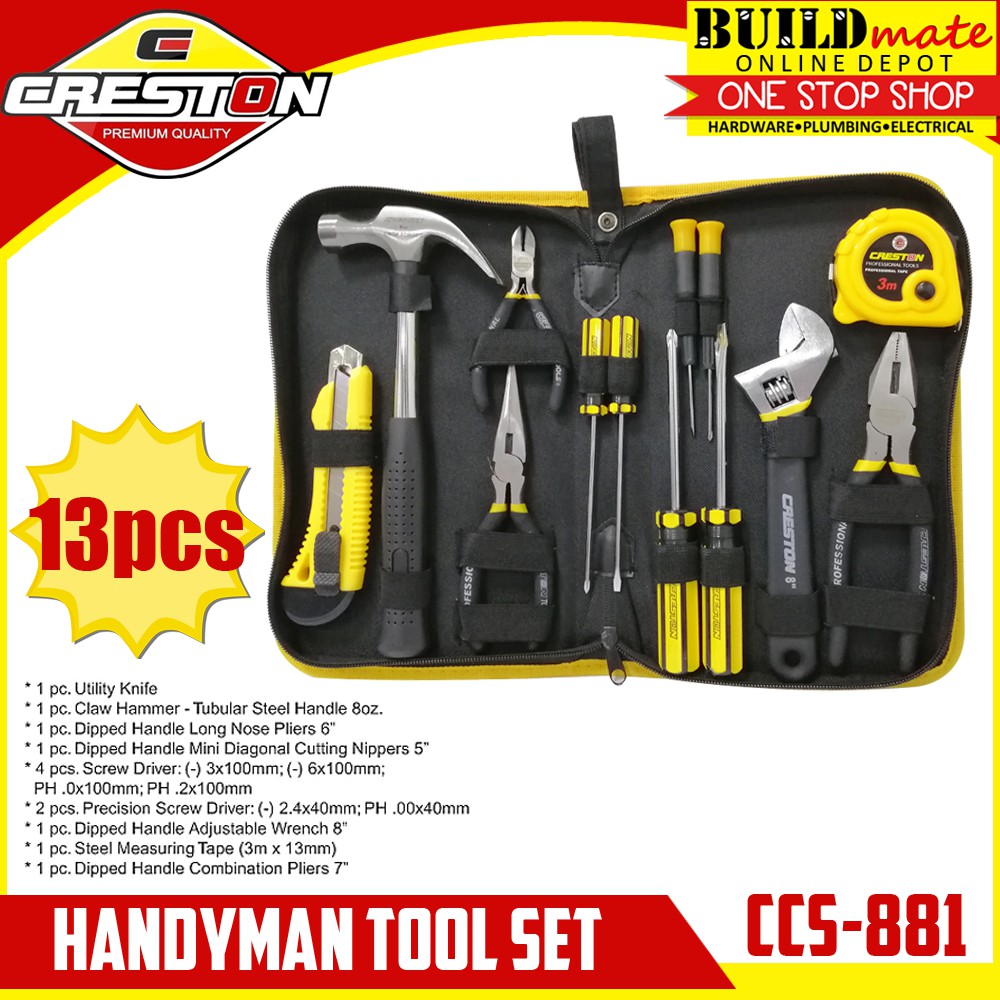 CRESTON Handyman Tools 13pcs/SET CCS881 Shopee Philippines